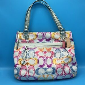 Large Coach cloth tote